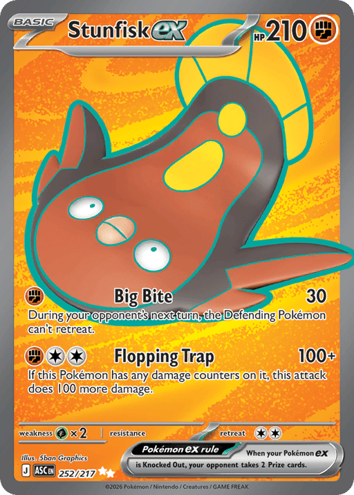2026 Stunfisk ex #252 Ascended Heroes