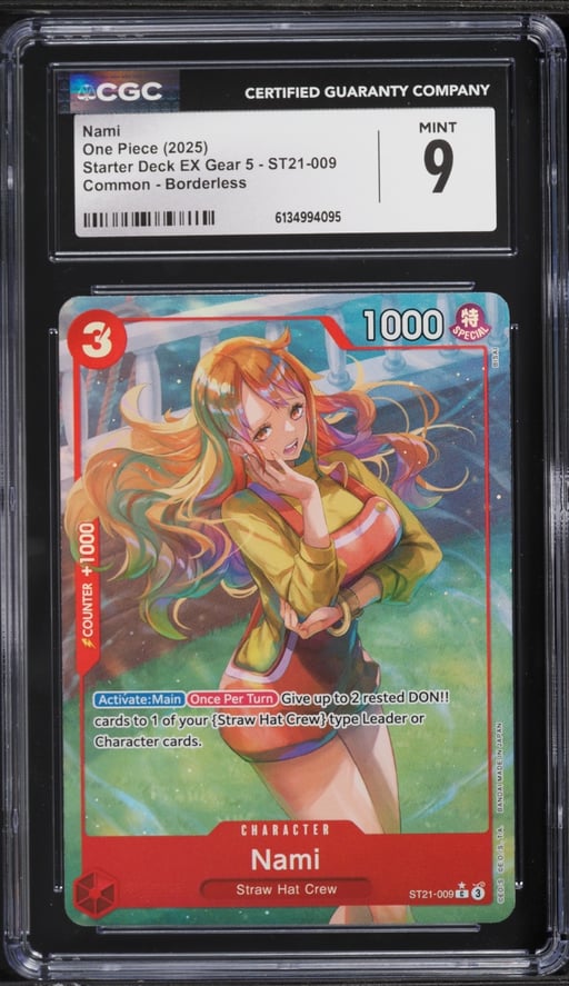 2025 One Piece Starter Deck EX Gear 5 Alt Art Nami #ST21-009 CGC 9 MINT