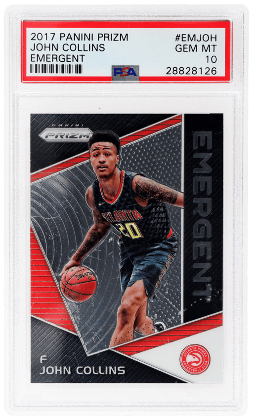 2017 Panini Prizm Emergent John Collins #EMJOH PSA 10