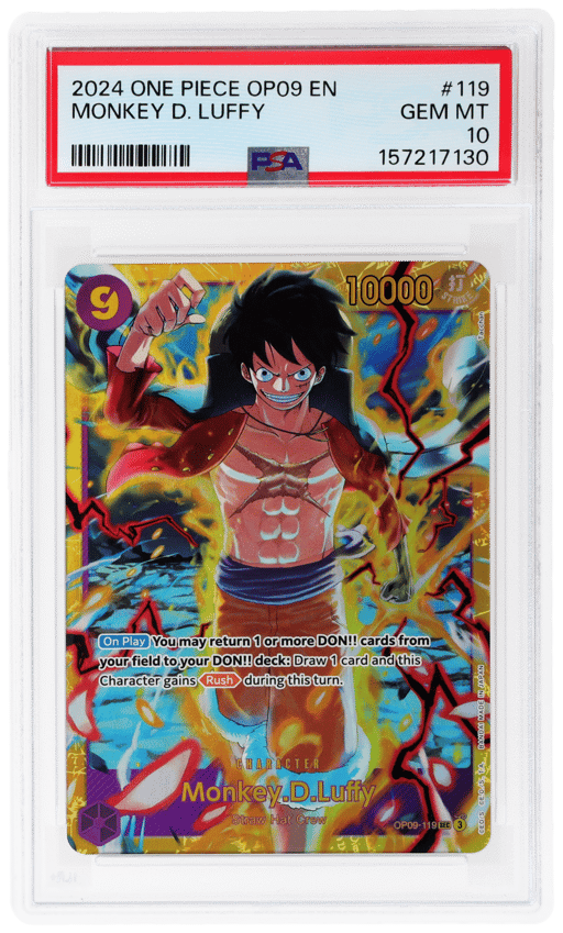 2024 One Piece Emperors In the New World Monkey D. Luffy #OP09-119 PSA 10