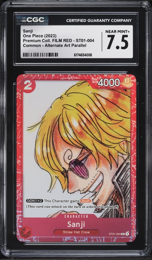 2023 One Piece Premium Collection FILM RED Sanji #ST01-004 CGC 7.5 NRMT+
