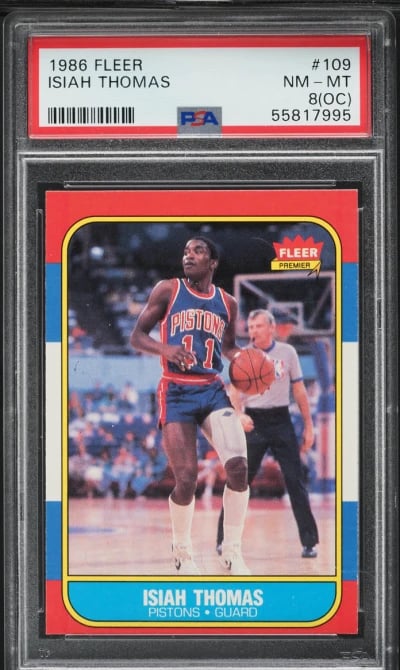 1986 Fleer Basketball Isiah Thom
