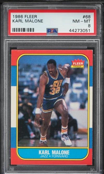 1986 Fleer Basketball Karl Malon