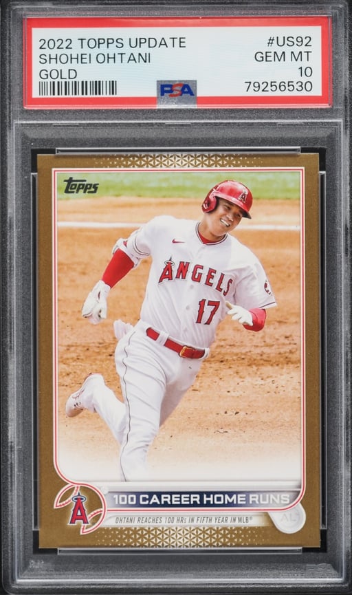 2022 Topps Update Gold Shohei Ohtani /2022 #US92 PSA 10 GEM MINT