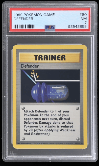 1999 Pokemon Game Defender #80 PSA 7