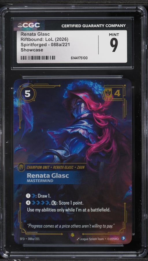 2026 Riftbound: LoL Spiritforged Renata Glasc #088a CGC 9 MINT