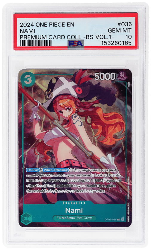 2024 One Piece Premium Card Collection Best Selection Volume 1 Nami #OP02036 PSA 10