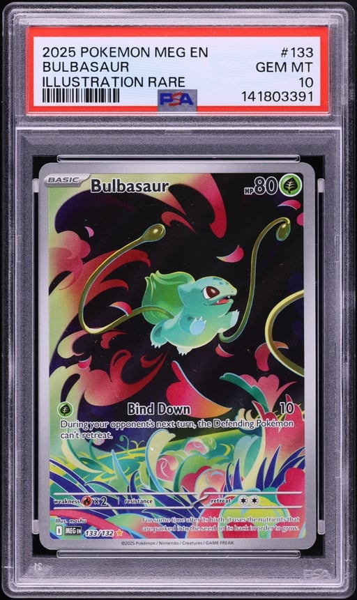 2025 Pokemon Mega Evolution IR Bulbasaur #133 PSA 10 GEM MINT