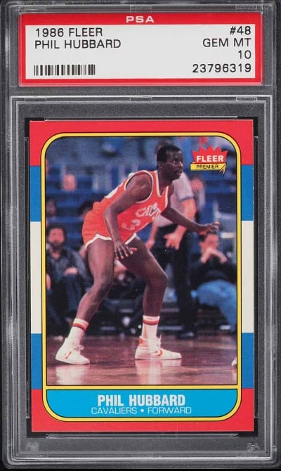 1986 Fleer Basketball Phil Hubba
