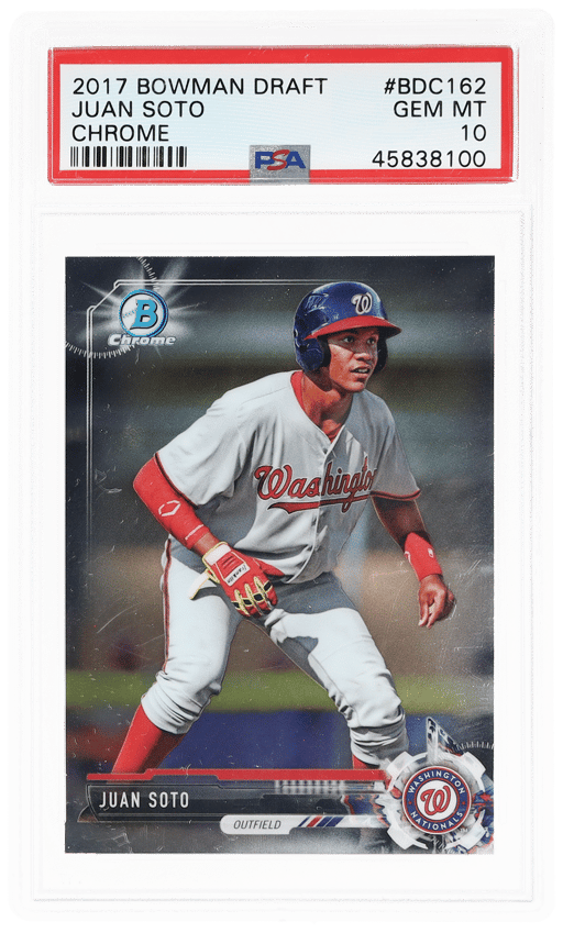 2017 Bowman Draft Chrome Juan Soto #BDC162 PSA 10