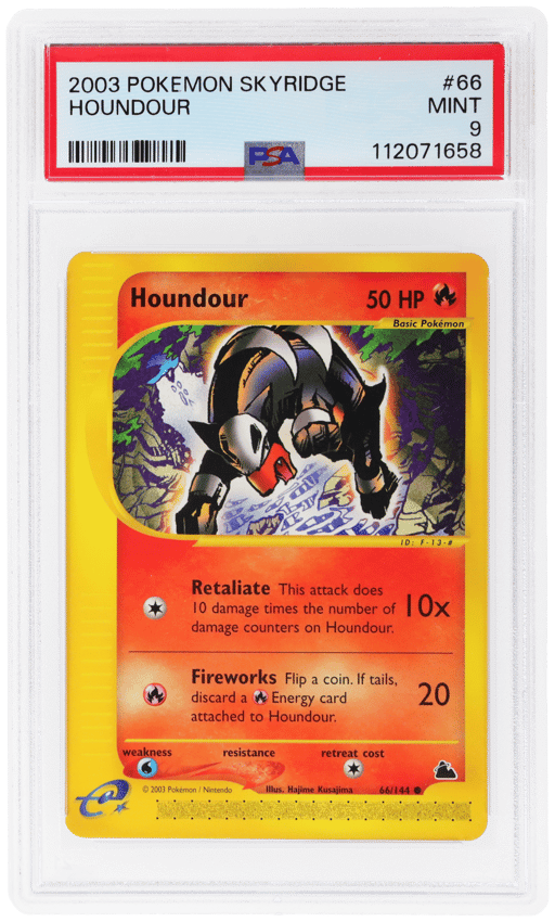2003 Pokemon Skyridge Houndour #66 PSA 9
