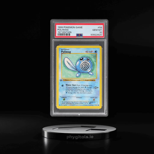 1999 Pokemon Base Set 1st Edition Poliwag #59 PSA 10
