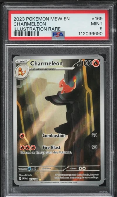 2023 Pokemon Scarlet & Violet 151 IR Charmeleon #169 PSA 9 MINT