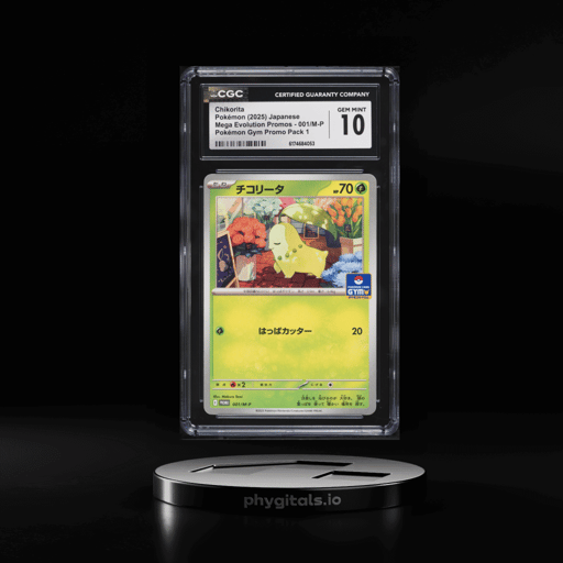 2025 Pokemon Japanese Mega Evolution Promos Gym Pack 1 Chikorita #001 CGC 10 GEM MINT