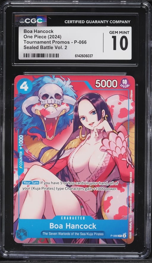 2024 One Piece Tournament Promo Sealed Battle Volume 2 Alt Art Boa Hancock #P-066 CGC 10
