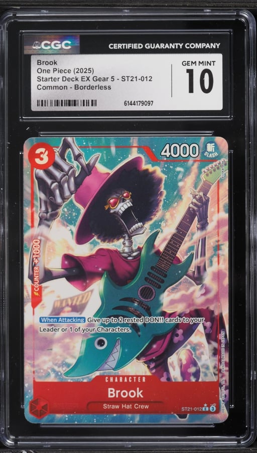 2025 One Piece Starter Deck EX Gear 5 Alt Art Brook #ST21-012 CGC 10 GEM MINT