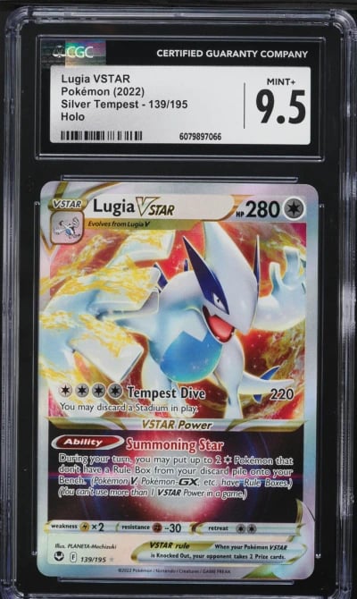 2022 Pokemon Sword & Shield Silver Tempest Lugia VSTAR #139 CGC 9.5 MINT+