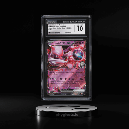 2025 Pokemon Japanese SV Glory Of The Rocket Gang Holo Team Rocket's Mewtwo ex #39 CGC 10 GEM