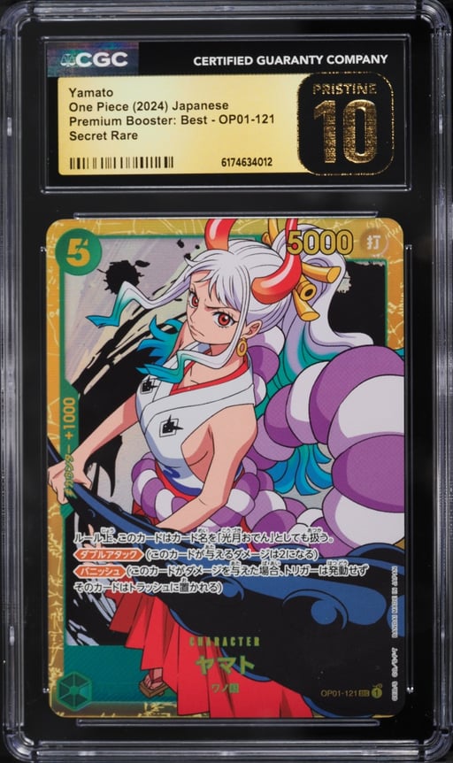 2024 One Piece Japanese Premium Booster Best SEC Yamato #OP01-121 CGC 10 PRISTINE