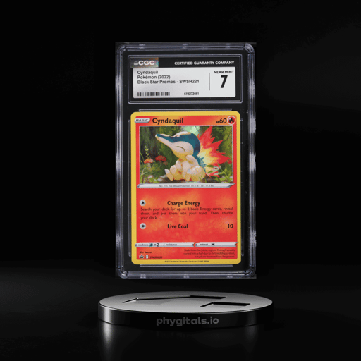 2022 Pokemon Sword & Shield Black Star Promo Cyndaquil #SWSH221 CGC 7 NRMT