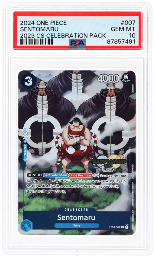 2024 One Piece Championship '23 Celebration Pack Sentomaru #ST03-007 PSA 10