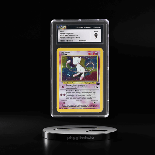 2000 Pokemon Wizards of the Coast Black Star Promo Pokemon League Holo Mew #9 CGC 9
