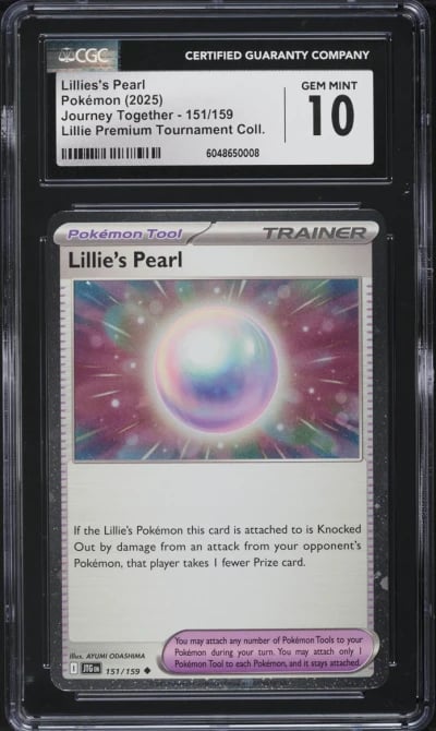 2025 Pokemon SV Journey Together Premium Tournament Lillies's Pearl #151 CGC 10