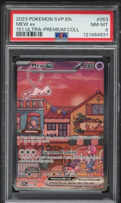 2023 Pokemon SV Black Star Promo 151 Ultra Premium Mew ex #53 PSA 8 NM-MT