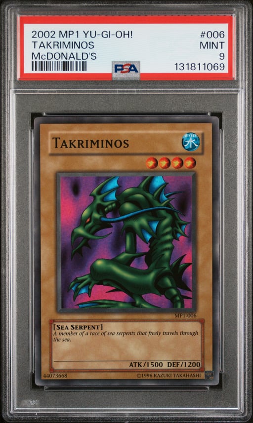 2002 YU-GI-OH! McDONALD'S 006 TAKRIMINOS McDONALD'S PSA 9