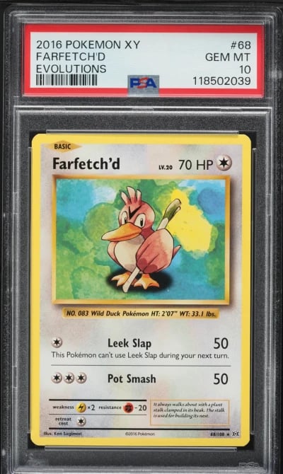 2016 Pokemon XY Evolutions Farfe