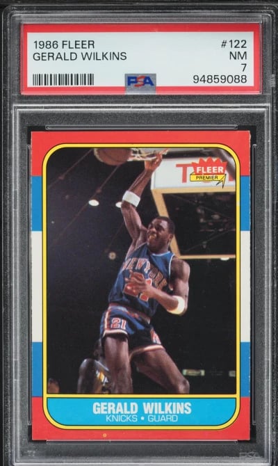 1986 Fleer Basketball Gerald Wil