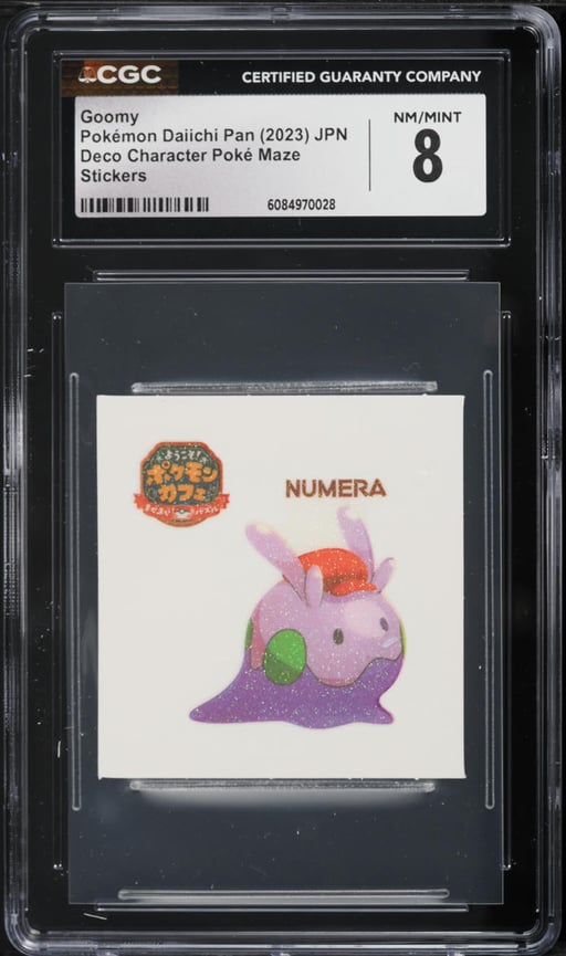 2023 Pokemon Japanese Daiichi Pan Deco Character Poke Maze Stickers Goomy CGC 8 NM-MT