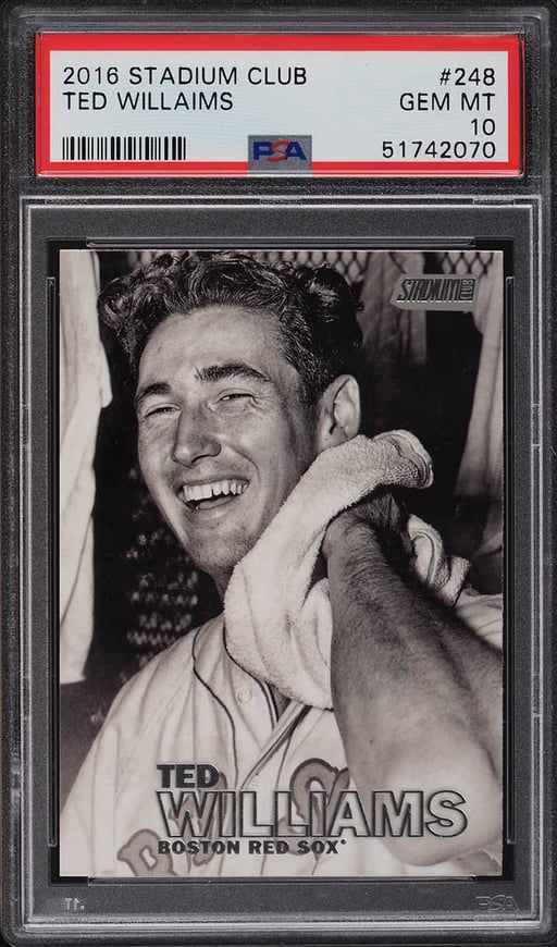 2016 Stadium Club Ted Willaims #248 PSA 10 GEM MINT