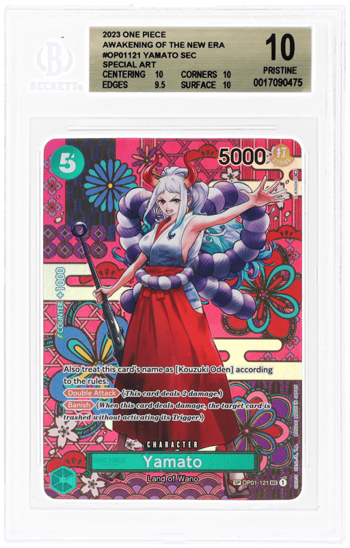 2023 One Piece Awakening of the New Era Special Alternate Art Yamato #OP01-121 BGS 10