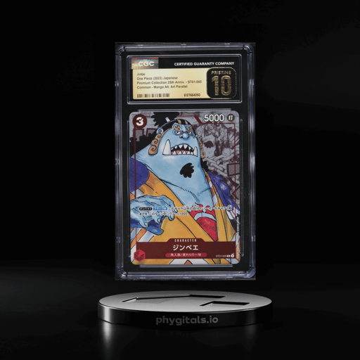 2022 One Piece Japanese Premium 25th Anniversary Alt Art Jinbe #ST01-005 CGC 10 PRISTINE