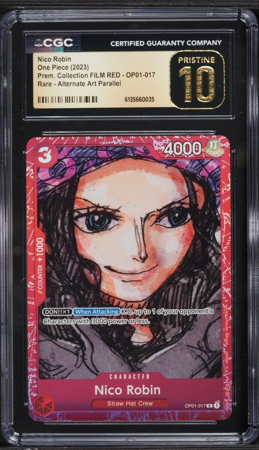 2023 One Piece Promo Premium Collection Film Red Nico Robin #OP01-017 CGC 10 PRISTINE