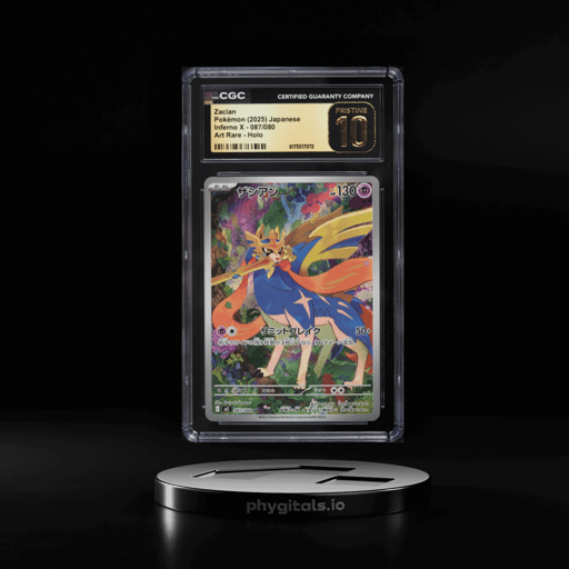 2025 Pokemon Japanese Mega Inferno X AR Zacian #87 CGC 10 PRISTINE