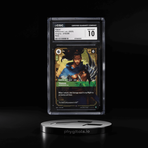 2025 Riftbound League Of Legends LoL Origins Yasuo #76 CGC 10 GEM MINT
