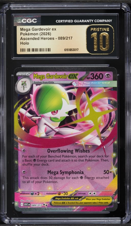 2026 Pokemon Mega Ascended Heroes Holo Mega Gardevoir EX #89 CGC 10 PRISTINE