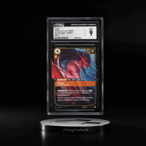 2026 Riftbound League Of Legends LoL Spiritforged Yone #116 CGC 9 MINT