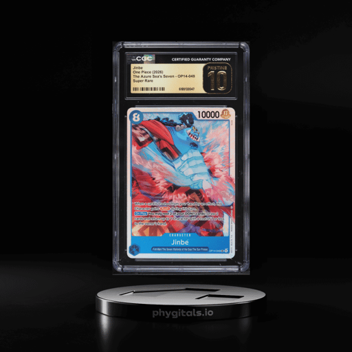 2026 One Piece The Azure Sea's Seven SR Jinbe #OP14-049 CGC 10 PRISTINE