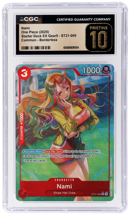 2025 One Piece Starter Deck 21 Ex Gear5 Nami #ST21009 CGC PRI