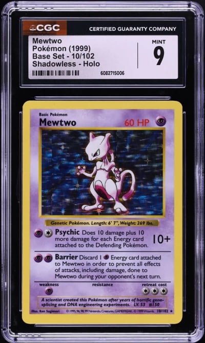 1999 Pokemon Base Set Shadowless
