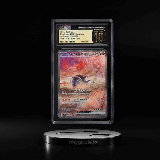 2023 Pokemon Japanese Scarlet & Violet Ex SAR Great Tusk EX #102 CGC 10 PRISTINE