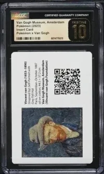 2023 Pokemon X Van Gogh Museum Amsterdam Insert Card CGC 10 PRISTINE