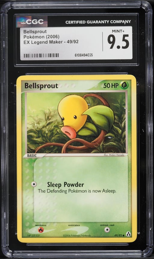 2006 Pokemon Ex Legend Maker Bellsprout #49 CGC 9.5 MINT+