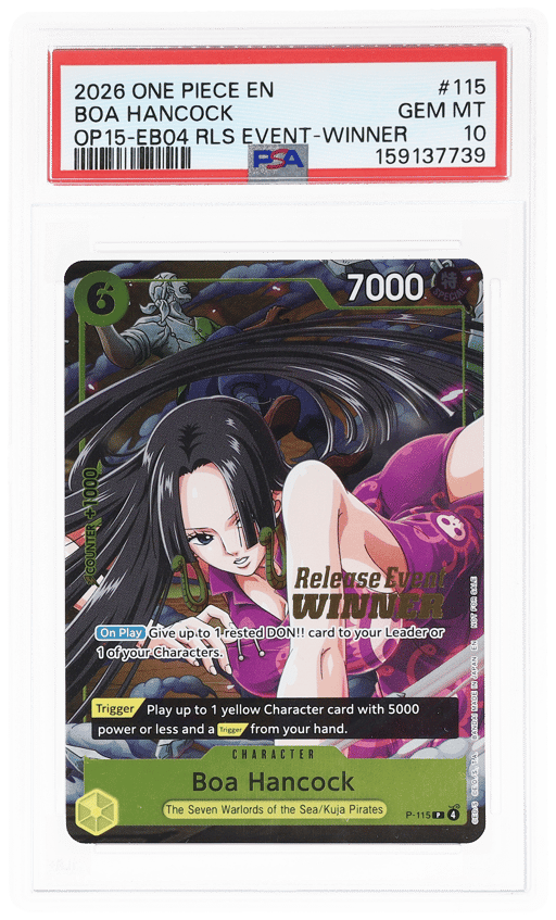 2026 One Piece Adventure On Kami's Island Release Event Winner Boa Hancock #P-115 PSA 10