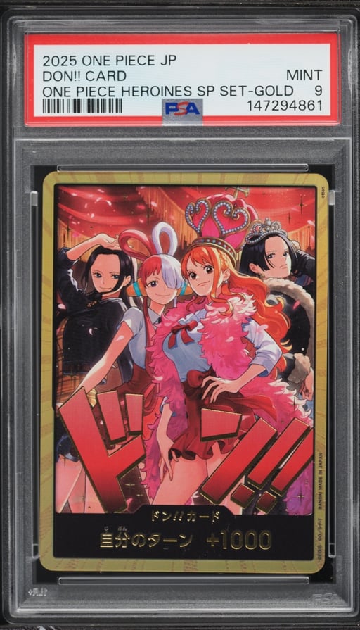 2025 One Piece Japanese Heroines Special Set Gold Don!! PSA 9 MINT