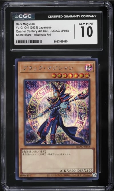 2025 Yu-Gi-Oh! Japanese Quarter Century Art Collection Alt Art Dark Magician #QCAC-JP018 CGC 10