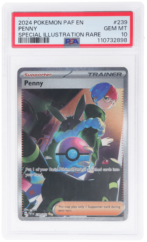 2024 Pokemon Scarlet and Violet Paldean Fates Special Illustration Rare Penny #239 PSA 10
